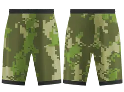 Custom army pixelated camo adult youth unisex basketball shorts - reversible uniform - Short