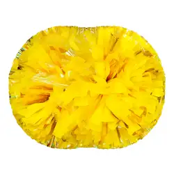 Custom cheerleading pom poms golden rainbow - Pom-poms