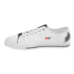 Custom low top canvas shoes white glide - Low-top-shoes
