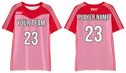 Custom solid pink adult youth unisex shirts - Pickleball-jerseys