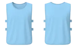 Training vest adult youth unisex sky blue - Training-vests