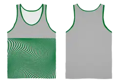 Custom abstract waves everyday adult youth unisex tank top - Tank-top