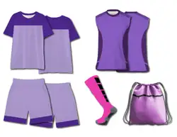 Custom flag football shirt adult youth unisex solid lavender - Jersey