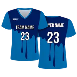 Custom water drop abstract adult youth soccer jersey - Jersey