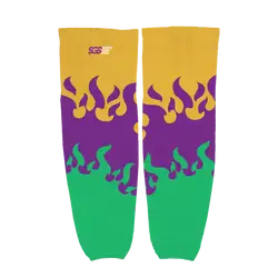 Custom hockey socks adult youth unisex twilight flame - Socks