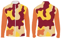 Custom plain arms camo long sleeve adult youth unisex full zip jacket - Shirt-long-sleeve