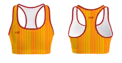 Custom  adult youth unisex sports bra sporty striped - Track-sports-bras