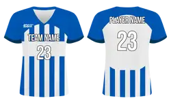 Custom athletic blue and white adult youth unisex soccer jerseys - Jersey