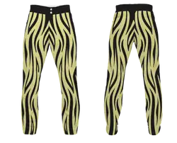Custom zebra stripe animal adult youth unisex softball pants - Softball-pants