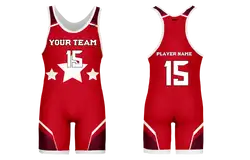 Custom adult youth unisex wrestling stellar triad - Wrestling-singlets