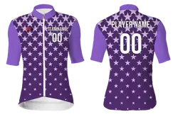 Custom cycling short sleeve adult youth unisex galactic glow - Jersey