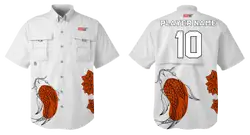 Custom fishing shirt adult youth unisex serene koi - Jersey