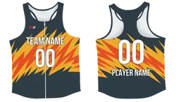 Custom full zip track singlets adult youth unisex spike edge - Track-singlets