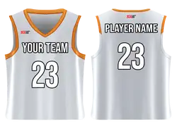 Custom glam white adult youth unisex basketball jersey - Jersey