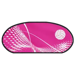 Custom popup banner oval volleyball spike pink - Pop-up-banners