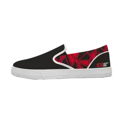 Custom slip on shoes white facet - Slip-on-shoes