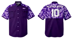 Custom fishing shirt adult youth unisex violet veil - Jersey