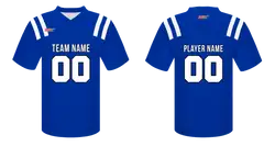 Custom football jersey adult youth unisex royal rulers - Jersey