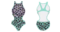 Custom youth open cut bathing suit ethereal flow - Swimming-bathing-suits