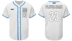 Custom columbia spirit ivory adult youth unisex full buttons softball jersey - Jersey