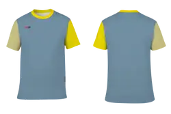 Custom cotton jersey adult youth unisex turkish with yellow line - Cotton-shirt