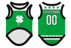 Custom pet holiday  basketball jersey green grind - Pets-basketball-jersey