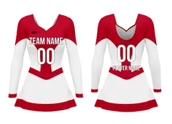 Custom women skirt long sleeve ballet uniform red arrow - Ballet-uniforms