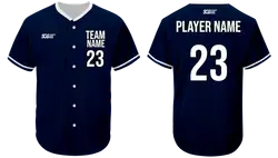 Custom soft fabric  adult youth unisex full buttons softball jersey - Jersey