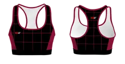 Custom adult youth unisex sports bra luxe lines - Track-sports-bras