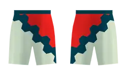 Custom zig zag vertical shapes adult youth soccer shorts - Short