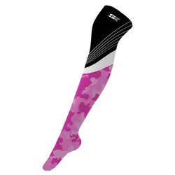 Custom cheerleading socks adult youth unisex pink camo - Socks