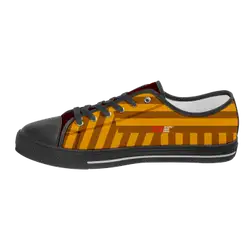 Custom low top canvas shoes black glow - Low-top-shoes