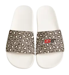 Custom slides white unisex feline - Slides