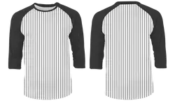 Custom lines 3/4 sleeve adult youth unisex shirt - Shirt-3-4-sleeve