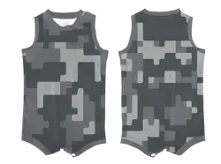 Custom casual gray toddler basketball uniform - Jersey