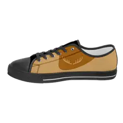 Custom low top canvas shoes black vibe - Low-top-shoes