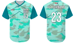 Custom chevron camo adult youth unisex baseball jersey - Jersey