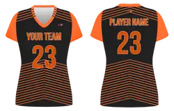 Custom geometric lines adult youth volleyball jersey - Jersey