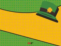 Custom fabric banner holiday shamrock - Fabric-banners