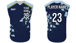 Custom  blocks abstract sleeveless adult youth unisex softball jersey - Jersey