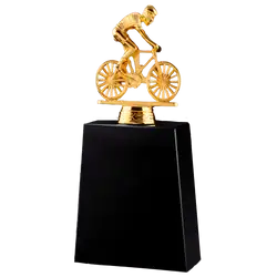 Golden man bicycles trophies awards - Trophies-awards