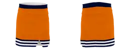 Custom  adult youth  cheerleading tight cut skirt tangerine - Skirts