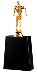Golden man long jump trophies awards - Trophies-awards