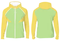 Custom triangle inserts full-zip adult youth unisex hooded jacket - Jacket