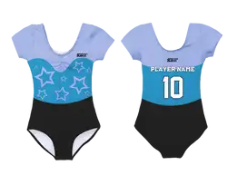 Custom short sleeve  gymnastic uniform adult youth celestial grace - Gymnastics-uniforms