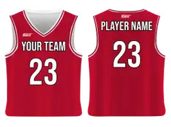 Custom classic red bull adult youth unisex basketball jersey - reversible uniform - Jersey