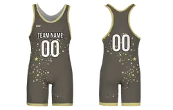 Custom adult youth unisex powerlifting suits silver starburst - Powerlifting-singlets