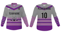 Custom horizontal stripe youth unisex hockey jersey - Jersey