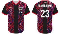 Custom  stylish no button adult youth unisex softball jersey - Jersey