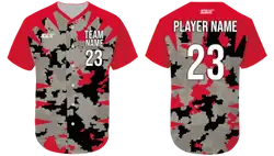 Custom sharp point camo adult youth unisex baseball jersey - Jersey